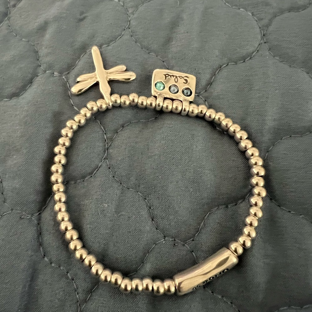 UNO de 50 silver  Beaded women  Bracelet with Charms
